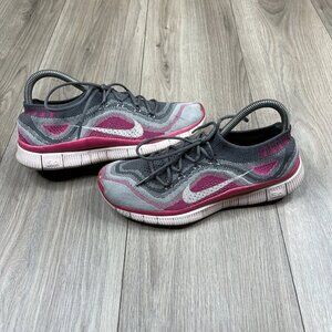 NIKE FREE RUN 5.0 Running Shoes 615806-016 pink/gray Size 8